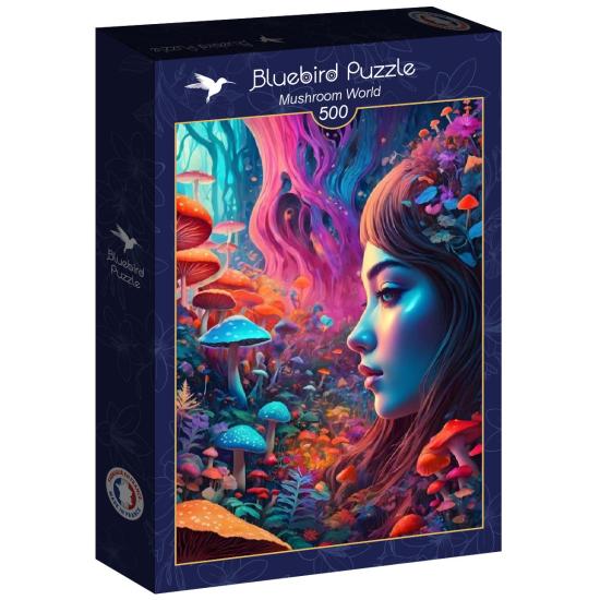Puzzle Bluebird Mundo Dos Cogumelos de 500 peças