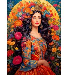 Puzzle Bluebird Musa Da Flor de 500 peças