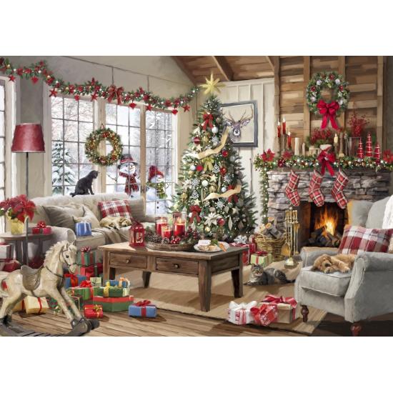 Puzzle Bluebird Natal Aconchegante de 500 peças