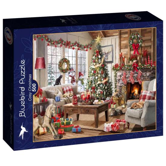 Puzzle Bluebird Natal Aconchegante de 500 peças