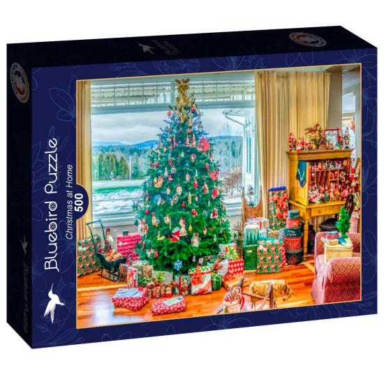 Puzzle Bluebird Natal em Casa de 500 peças
