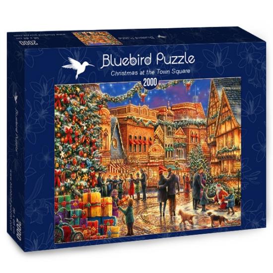 Puzzle Bluebird Natal na Praça da Cidade de 2000 Pzs
