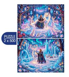 Puzzle Bluebird Neve E Encantamento de 2x500 Peças