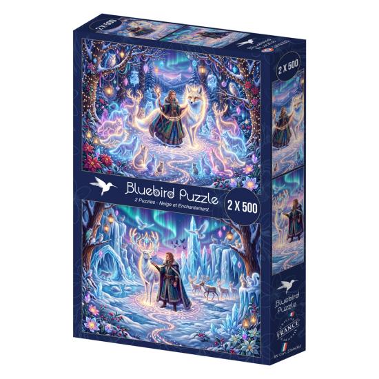 Puzzle Bluebird Neve E Encantamento de 2x500 Peças
