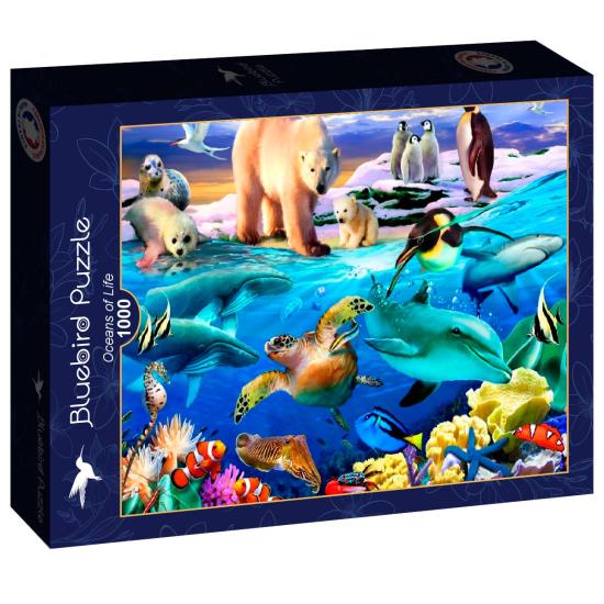 Puzzle Bluebird Océanos da Vida de 1000 Peças Puzzle Bluebird Océanos da Vida de 1000 Peças