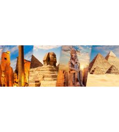 Puzzle Panorâmico Bluebird Egito, Luxor E Gizé 1000 Peças