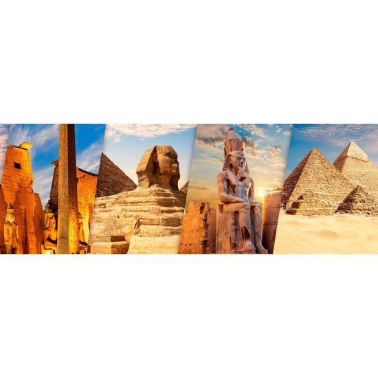 Puzzle Panorâmico Bluebird Egito, Luxor E Gizé 1000 Peças
