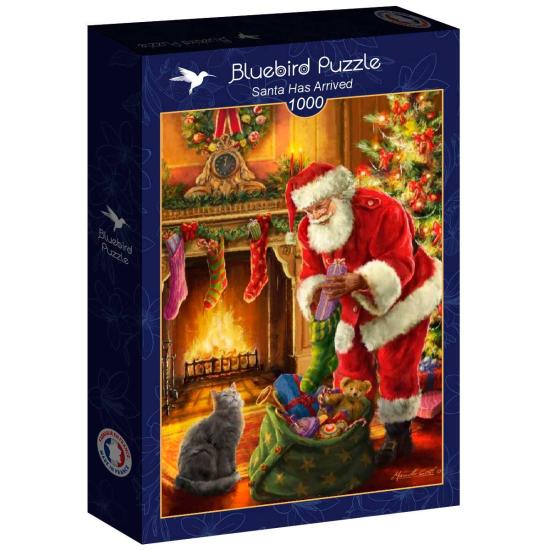 Puzzle Bluebird Papai Noel Chegou de 1000 Peças