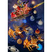 Puzzle Bluebird Papai Noel Está Chegando 1500 Peças