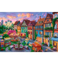 Puzzle Bluebird Parque De Diversões Na Cidade de 1000 Peças