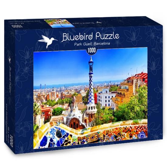 Puzzle Bluebird Parque Güell Barcelona 1000 peças