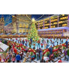 Puzzle Bluebird Patinação De Natal 1000 peças