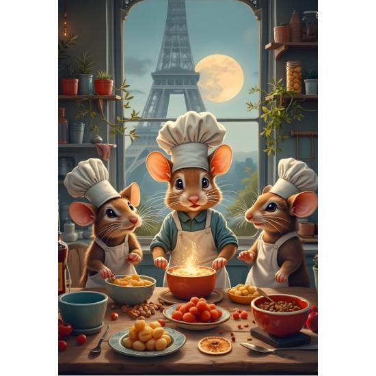 Puzzle Bluebird Pequenos Chefs de Paris 1000 Peças