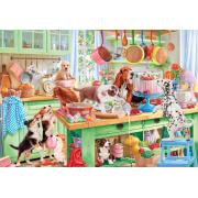 Puzzle Bluebird Cães Na Cozinha de 1000 Peças