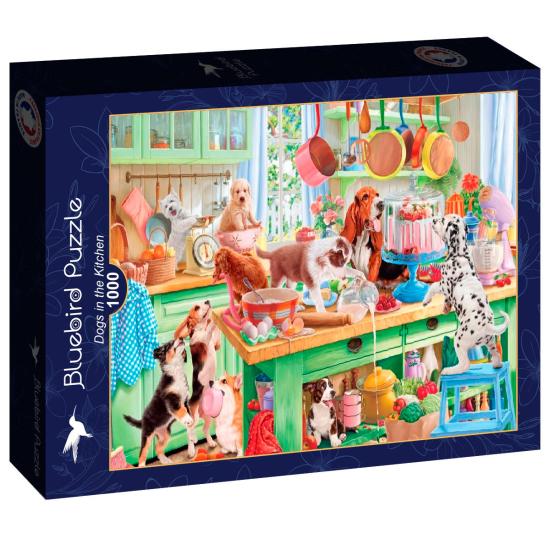 Puzzle Bluebird Cães Na Cozinha de 1000 Peças
