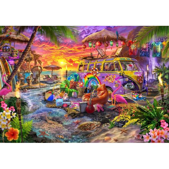 Puzzle Bluebird Praia Hippie de 1000 Peças