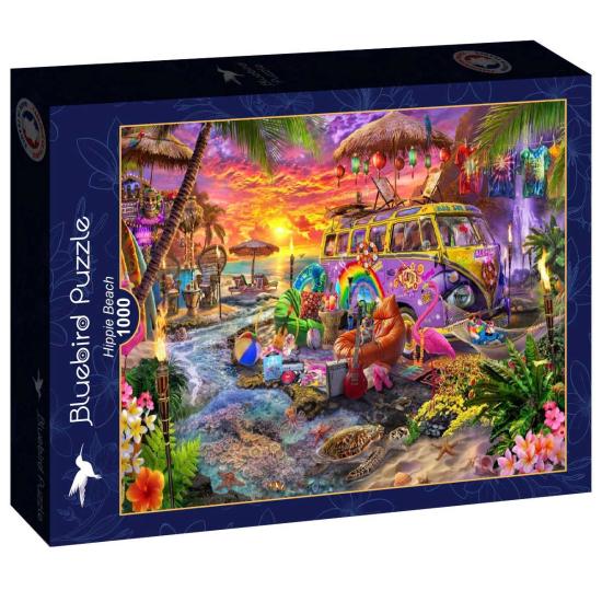 Puzzle Bluebird Praia Hippie de 1000 Peças