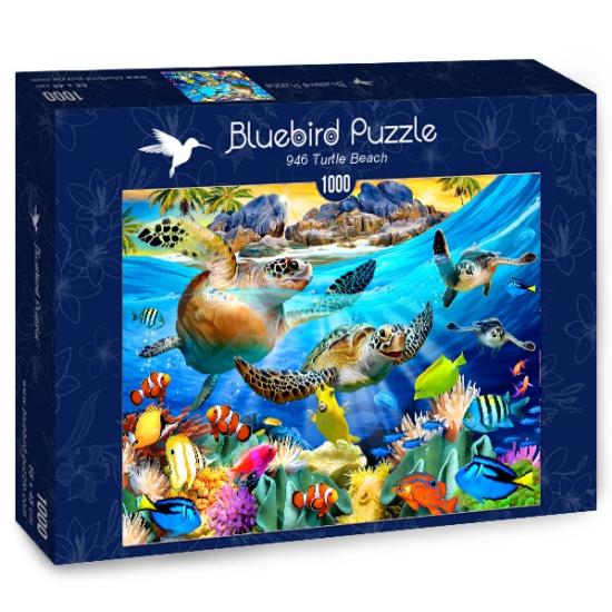 Puzzle Bluebird Beach Turtle 1000 peças