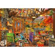 Puzzle Bluebird Adirondack Porch 1000 peças