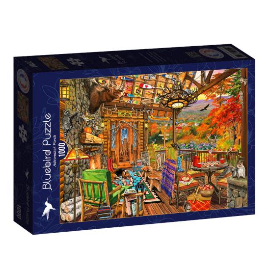 Puzzle Bluebird Adirondack Porch 1000 peças