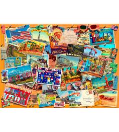 Cartões postais dos Estados Unidos Puzzle Bluebird 1000 p