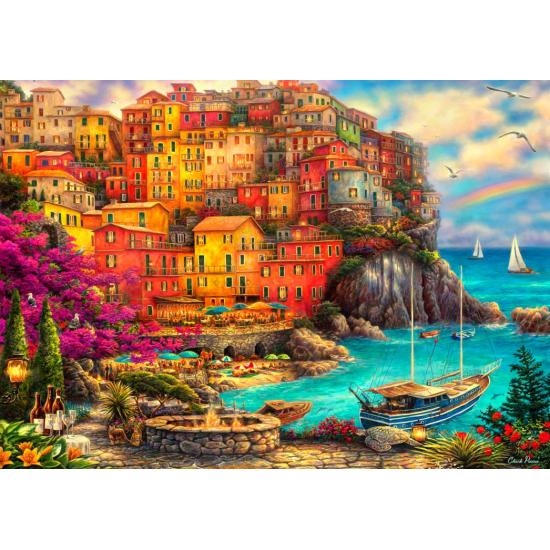 Puzzle Bluebird Lindo Dia em Cinque Terre 2000 peças