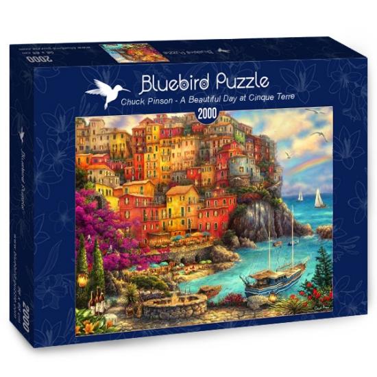 Puzzle Bluebird Lindo Dia em Cinque Terre 2000 peças