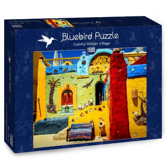 Puzzle Bluebird Vila Africana Colorida de 1.500 peças
