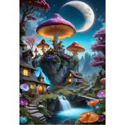 Puzzle Bluebird Cidade do cogumelo 1000 peças