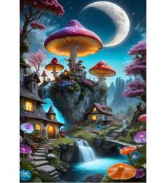 Puzzle Bluebird Cidade do cogumelo 1000 peças