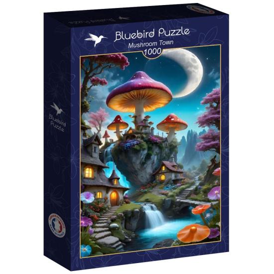 Puzzle Bluebird Cidade do cogumelo 1000 peças