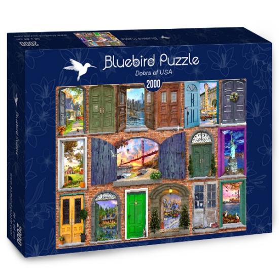 Puzzle Bluebird Doors of the United States 2000 Piece