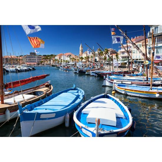 Puzzle Bluebird Porto de Sanary, França de 1000 Peças