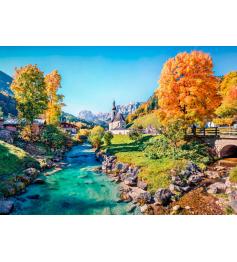 Puzzle Bluebird Ramsau no Outono de 500 peças