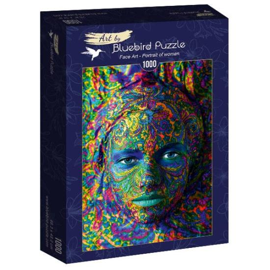 Puzzle Retrato de uma mulher de 1000 peças Bluebird
