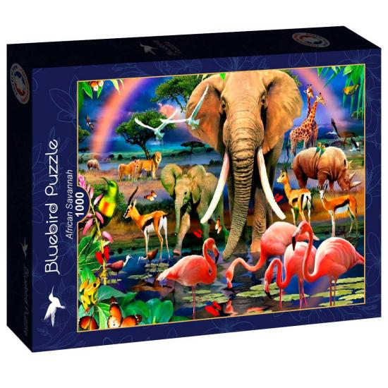 Puzzle Bluebird Savana Africana de 1000 Peças