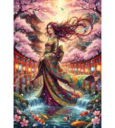 Puzzle Bluebird Sakura de 1000 peças