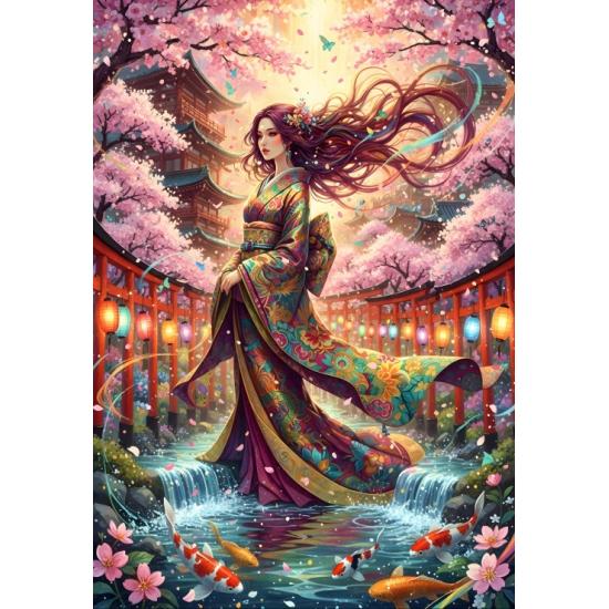 Puzzle Bluebird Sakura de 1000 peças
