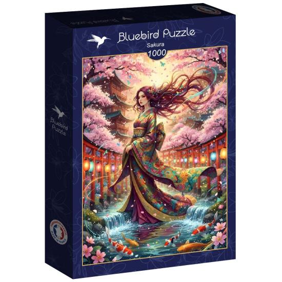 Puzzle Bluebird Sakura de 1000 peças