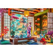 Puzzle Bluebird Salão De Chá Do Japão 1000 Peças