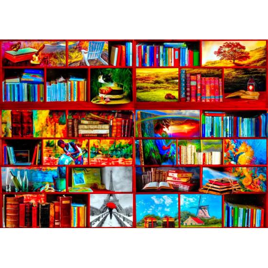 Seção de viagens da biblioteca Bluebird Puzzle 1000 PC