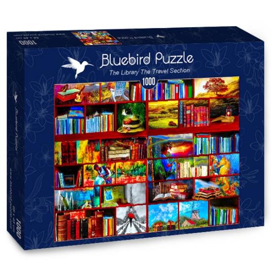 Seção de viagens da biblioteca Bluebird Puzzle 1000 PC