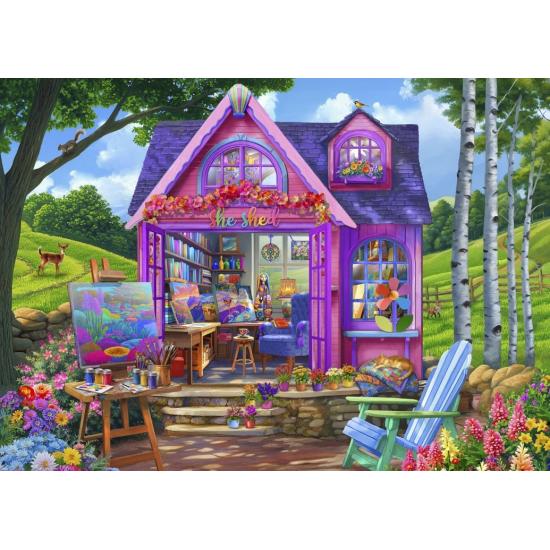 Puzzle Bluebird She Shed Studio de 500 peças