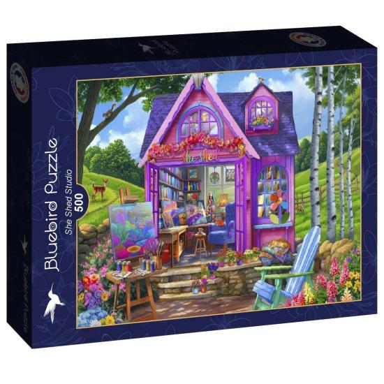 Puzzle Bluebird She Shed Studio de 500 peças