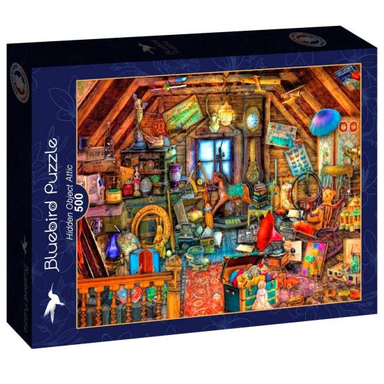 Puzzle Bluebird Sótão de Objetos Escondidos de 500 peças Puzzle Bluebird Sótão de Objetos Escondidos de 500 peças