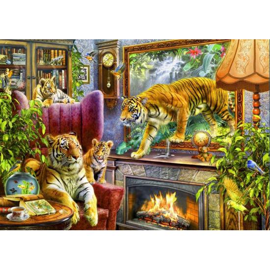 Puzzle Bluebird Tigres Voltando à Vida de 2000 peças Puzzle Bluebird Tigres Voltando à Vida de 2000 peças