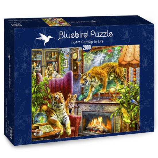 Puzzle Bluebird Tigres Voltando à Vida de 2000 peças Puzzle Bluebird Tigres Voltando à Vida de 2000 peças