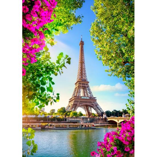 Puzzle Bluebird Torre Eiffel Na Primavera de 500 peças Puzzle Bluebird Torre Eiffel Na Primavera de 500 peças