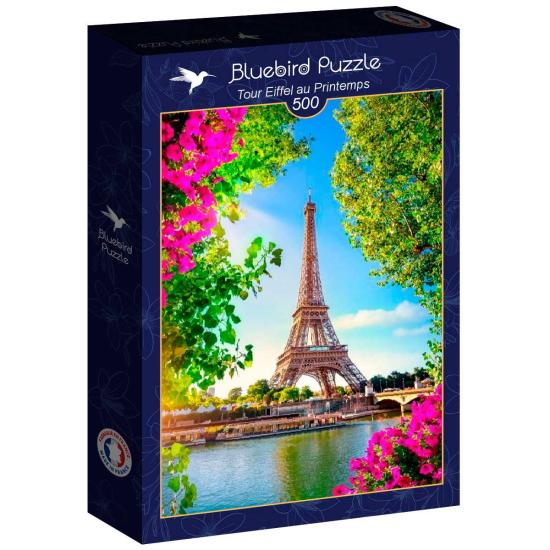 Puzzle Bluebird Torre Eiffel Na Primavera de 500 peças Puzzle Bluebird Torre Eiffel Na Primavera de 500 peças