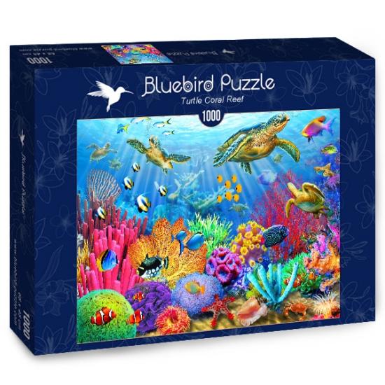 Puzzle Bluebird Tartaruga de Recife de Coral 1000 peças